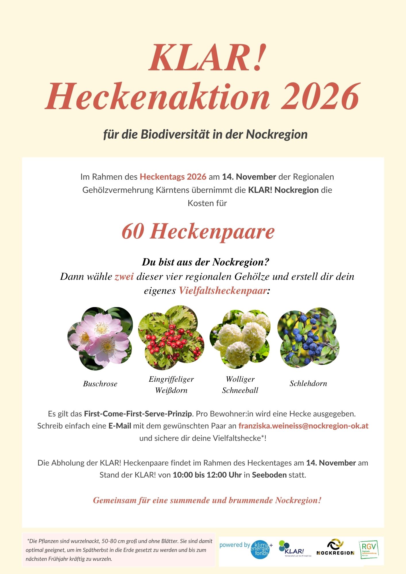 Heckenaktion 2026 von der Klar!